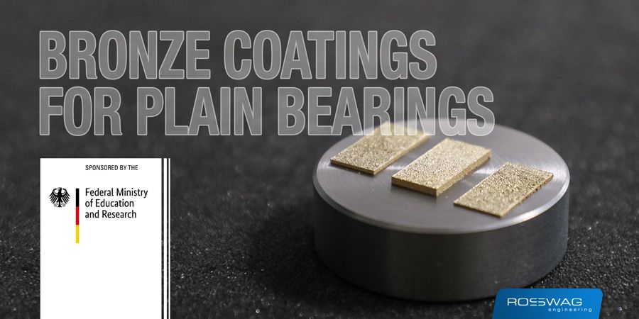 Bronze coatings for plain bearings